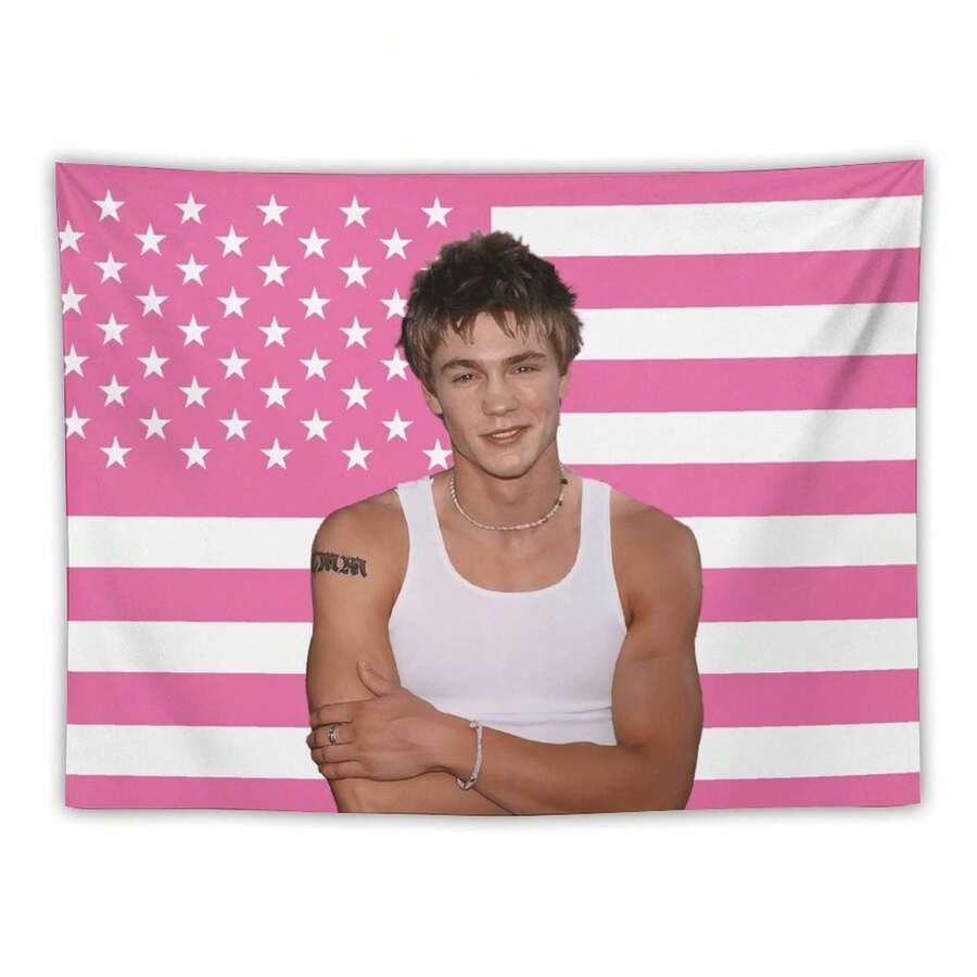 Rapper Music Tapestry Flag For Teen Bedroom Wall Hanging College Decor Art Music Album Poster Hanging Tapestry - 彩色 - 查看 1