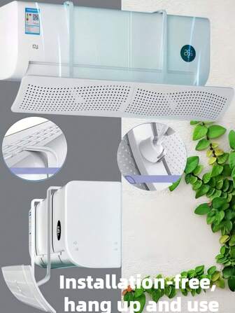 1pc Air Conditioning Airflow Baffle Board / AC Vent Baffle / Universal Window AC Air Deflector Board [20.87 Inch X 7.87 Inch], Adjustable To Prevent Direct Airflow