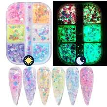 6 Palace Glitter Nail Art, Ins Luminous Glitter Laser Powder DIY Handmade Material Glitter, Glitter Is Worth Buying - 20 - 查看 1