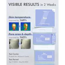 RRRDERMAL Ice Cooling Toner Pad Korean Soothing Hydrating Toner Pads With Aloe Vera After Suncare Sunburn Relief Redness Relief Vegan Square Pads Travel Kit 12 Pads 3 Pack Total 36 Pads - as pic - View 3