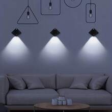 1pc ABS LED Night Light Wall Lamp, Suitable For Home Bedroom, Kitchen, Hallway, Living Room Lighting - 1pc - View 5