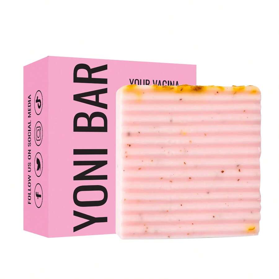 Yoni Bar Feminine Soap, Pink, 100g - PH Balanced & Nourishing Intimate Care - Pink - View 1