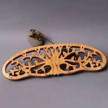 MOUGIGI Tree Of Life Herb Drying Rack - Lightweight Space Saving - Hanging Dryer For Herbs And Vanilla - Rustic Wall Décor - Gift For Home - Stylish Dried Herb Arrangement - Unique Minimalist Design - Màu vàng - Xem 6
