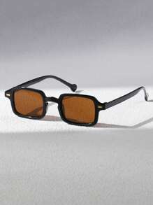 1 pièce/2 pièces Lunettes élégantes vintage à monture complète en plastique pour hommes, convenant pour le trajet quotidien, l'assortiment de tenues, la photographie, les vacances en plein air. Également un cadeau idéal pour la rentrée scolaire, Halloween, Noël, Pâques, la Saint-Valentin, la Fête de l'Indépendance, Thanksgiving, le Nouvel An