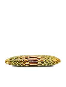 Python - Embossed Crossbody Bag: Sleek Design, Adjustable Strap, Ideal For Daily Chic - Yellow - View 10