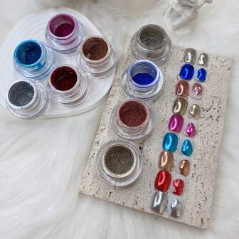 0.3g/Pc Mirror Nail Art Powder, Extreme Metallic High Shine Manicure Decoration
