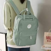 Mochila Escolar Infantil, Mochila de Computador de Lazer Adequada para Notebook de 14 Polegadas/Tablet de 12,9 Polegadas, Mochila Escolar de 20L Simplicidade para Adolescentes, Mochilas para Laptop Leves com Compartimento para Laptop, Mochila de Mão com Vários Bolsos, Múltiplas Cores Disponíveis, Bolsa de 10*5*15 Polegadas