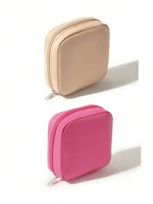 1 Pc Portable Large Capacity Sanitary Napkin Storage Bag, Cosmetic Bag,Storage Bag, Cute  Storage Bag, Portable Packing Pouch Lipstick Earphone,Feminine Pad Bag, Women's Period Products, Sanitary Napkins Storage Bag, Handbag