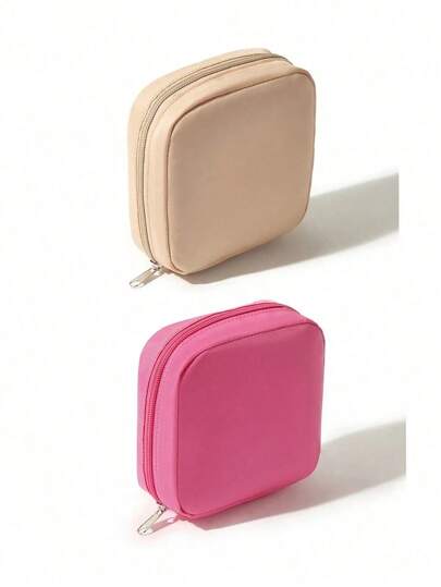 1 Pc Portable Large Capacity Sanitary Napkin Storage Bag, Cosmetic Bag,Storage Bag, Cute  Storage Bag, Portable Packing Pouch Lipstick Earphone,Feminine Pad Bag, Women's Period Products, Sanitary Napkins Storage Bag, Handbag