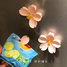 Cherry Blossom Magnetic Refrigerator Clip, Anti-Mold, Beautiful Flower Design Refrigerator Seal Clip - Pink - View 4