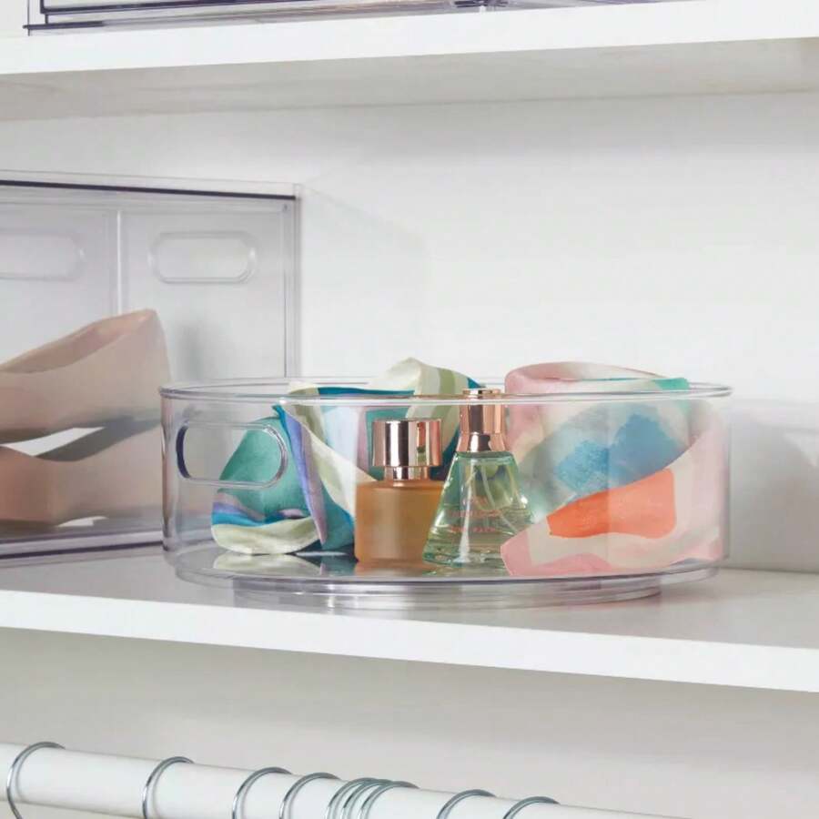 All Purpose Turntable Storage Clear - Brightroom ™ : PETG Utility Bin, 12"X12", 486 Volume, Spot Clean - 1 - View 1