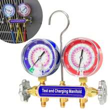 For R-22, R-404A, R-410A 2-Valve Charging Manifold & Test 42001 W/ 3-1/8" Gauge - Multicolor - View 1