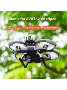 For Avata2 Tripod Heightened Landing Gear Crossing Machine Sled Folding Protector Accessory