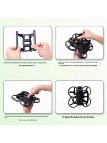 For Avata2 Tripod Heightened Landing Gear Crossing Machine Sled Folding Protector Accessory