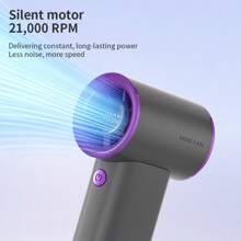 1 pezzo Ventilatore portatile ad alta velocità da 100 velocità, dotato di porta di ricarica universale di tipo C e batteria ad alta capacità da 3600 mAh. Adatto per uso all'aperto e per studenti. Disponibile in tre colori, adatto come regalo