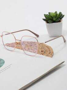 1 buc ramă metalică ovală decorativă, 2025 ochelari de calculator noi pentru femei, ramă de ochelari de vedere metalică retro vintage, ochelari streetwear