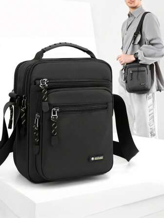 Men's One Shoulder Bag, Casual Messenger Bag With Multiple Pockets, Compact And Lightweight, Travel Crossbody Bag, Essential For Daily Use, Great Gift For Father's Day, Streetwear