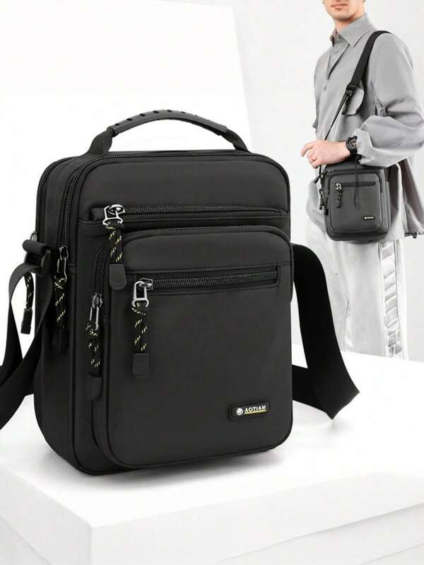 Men's Shoulder Bags Crossbody Bag Multi-Pocket Casual Handbags Small Male Lightweight Travel Messenger Bags Everyday Essentials Father's Good Gift