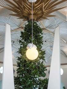 1 件卡通动物吊灯，带可调节吊线，月亮形状，配备 G9 灯泡，适用于卧室、客厅、书房、儿童房的装饰吊灯，LED 吸顶灯