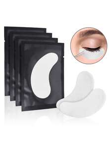 Waloshow 200 Pairs Eyelash Extension Glue Pads, Non-Shedding Eyelash Pads, Suitable For Eyelash Extension, Eyelash Extension Tools, Eyelash Extension Isolation Protection Tools - Black - View 2