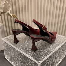 Women Pumps - 酒紅7CM - 查看 8