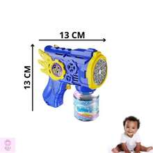 Automatic Bubble Blower Machine, Colorful, Kids Toy, Blue Red, 50ML - Azul - Ver 6