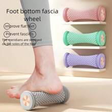 [Ein Muss-Have für süße und coole Mädchen] 1 Stück 16,5 cm x 6 cm INS-Stil hochwertige manueller Fußmassage-Roller | Entspannen Sie sich jederzeit Zuhause/auf Reisen | Tiefenmuskellockerer | Tragbares und modisches Design | Unverzichtbar für Büro/Yoga/Filmliebhaber | aktiviert Nerven & verschönert Beine ab den Füßen