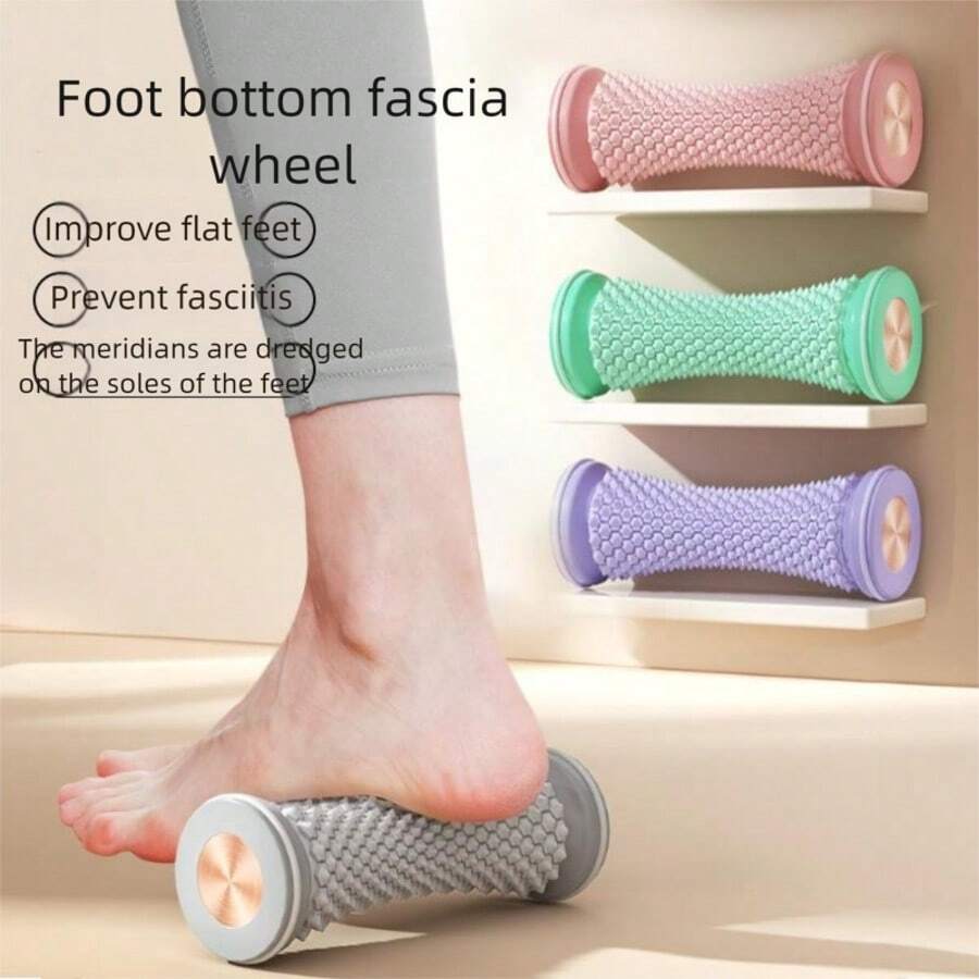 [Ein Muss-Have für süße und coole Mädchen] 1 Stück 16,5 cm x 6 cm INS-Stil hochwertige manueller Fußmassage-Roller | Entspannen Sie sich jederzeit Zuhause/auf Reisen | Tiefenmuskellockerer | Tragbares und modisches Design | Unverzichtbar für Büro/Yoga/Filmliebhaber | aktiviert Nerven & verschönert Beine ab den Füßen