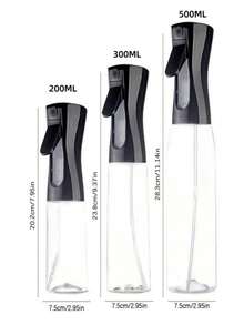 1pc Olive Oil Spray Bottle, Made Of PET Material, Suitable For Storing Various Liquids, Applicable For Outdoor BBQ, BBQ Rack, Low Fat Foods, Salads, Kitchen, Grilling, Air Fryer And Camping, Suitable For Girls, Light Weight Home BBQ, Sprayer, Dispenser, Refillable Spray Bottle. Kitchen Tools, Kitchen Accessories - Transparent-black Nozzle - View 5