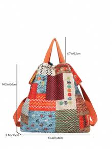 休闲多功能户外大容量女士单肩包 - 彩色 - 查看 2