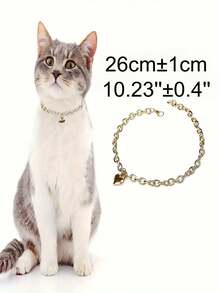 金色狗猫霸气项链适合宠物拍照戴出门