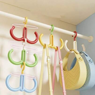 1pc Versatile Random Color Rotating Hooks For Stylish Coat, Bag, Scarf, And Cloth Organization - Perfect Home Storage Solution For Modern Living Spaces, Enhancing Your Decor With Functional Elegance And Design, Ideal For Seasonal Use And Gift Giving During Upcoming Holidays, Elevate Your Home Organization Game With This Must-Have Accessory!