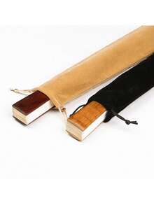 1pc Velvet Hand Fan Pouch With Drawstring - Protective Long Fabric Sleeve Storage Bag For Rave Folding Hand Fans, Portable Fan Protector Gift Bag, Gift Wrap Storage,The Best Gift For Friends And Classmates