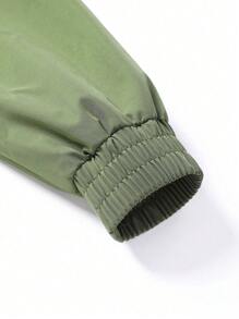 Men's Letter Embroidered Windproof Outdoor Cycling Racing Motorcycle Stand Collar Sports Jacket Fall Men Clothes