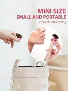 [Mini Reusable Lip Mask Dispenser] Portable Clear Lip Mask & Balm Dispenser - Reusable Mini Cosmetic Jar For Lip Gloss, Samples & Travel Storage - Multicolor - View 2