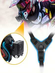 Helmet With Bracket For Sports Camera (Helmet Camera, Go Pro), Motorcycle Accessories, Motorcycle, Motorcycle Accessories, Motorcycle Helmet, Supports Car-Mounted Mobile Phones