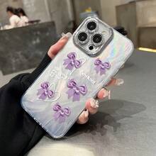 Funda para teléfono (1 unidad) con degradado de gasa multicolor, tecnología IMD Laser. Compatible con todas las series 16/15/14/13/12/11, 13/14 Pro/15 Plus/16 Pro. Incluye protector de lente. Diseño híbrido clásico a prueba de golpes. - Colores mixtos 1 - Ver 5