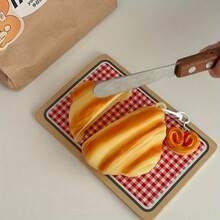 Suitable For Holiday Pranks, Etc. The New Apple 1/2 Generation, Apple 3 Generation, Apple 4 Generation, Apple PRO/PRO2 Simulated Three-Dimensional Bread Earphone Storage Protective Case, Super High To Restore The Real Bread Texture, Drop-Resistant And Wear-Resistant, Can Prevent Earphones From Falling And Scratching. Cute Bread Appearance Creative Headphones Lightweight Drop-Proof Storage Selected Gifts - 橘色 - 查看 3