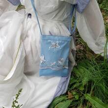 Women Shoulder Bags - 藍色花團錦簇 - 查看 7