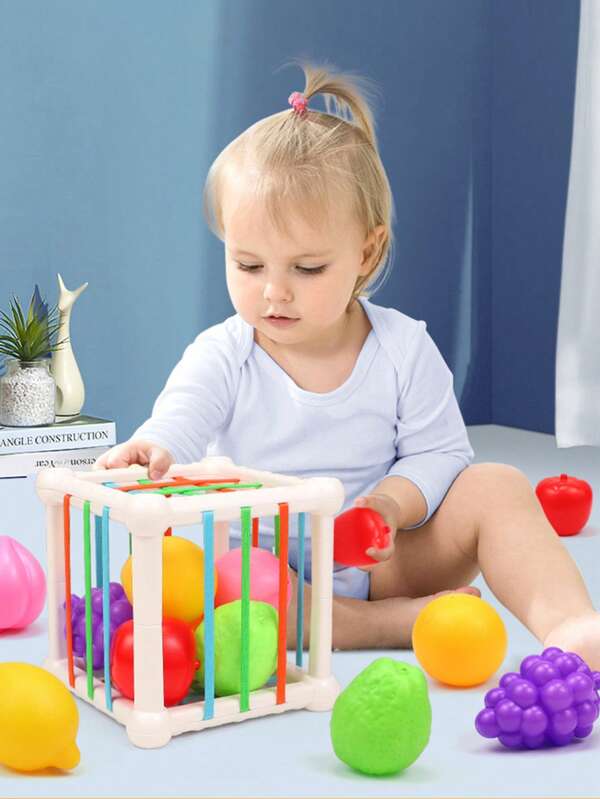 1 pieza Juguete educativo sensorial de educación temprana para bebés, set de frutas para el entrenamiento de la concentración, juguetes educativos Sesele