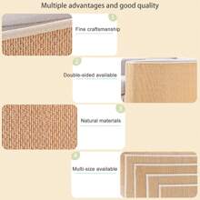 Protecteur de canapé anti-griffures pour chat avec agrafes | Tapis à gratter en sisal durable | Empêche le glissement en toute sécurité | Pour les canapés en tissu/