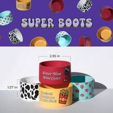 QY Protective  Cup Silicone Boot Water Bottle Bottom Accessories For  Tumbler 30oz 40oz Iceflow 20oz 30oz   Hydroflask 2216 - Wine - 查看 5