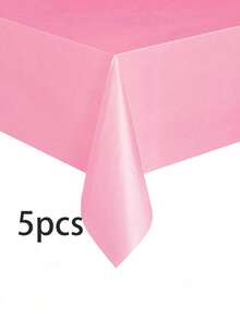 1/3/5 件，高品质塑料桌布，装饰性矩形一次性纯色厚大号 PEVA 桌布，137x274cm 纯色桌布，用于派对装饰，适合派对、活动、婚礼、室内和室外的塑料桌布 - 彩色 - 查看 35
