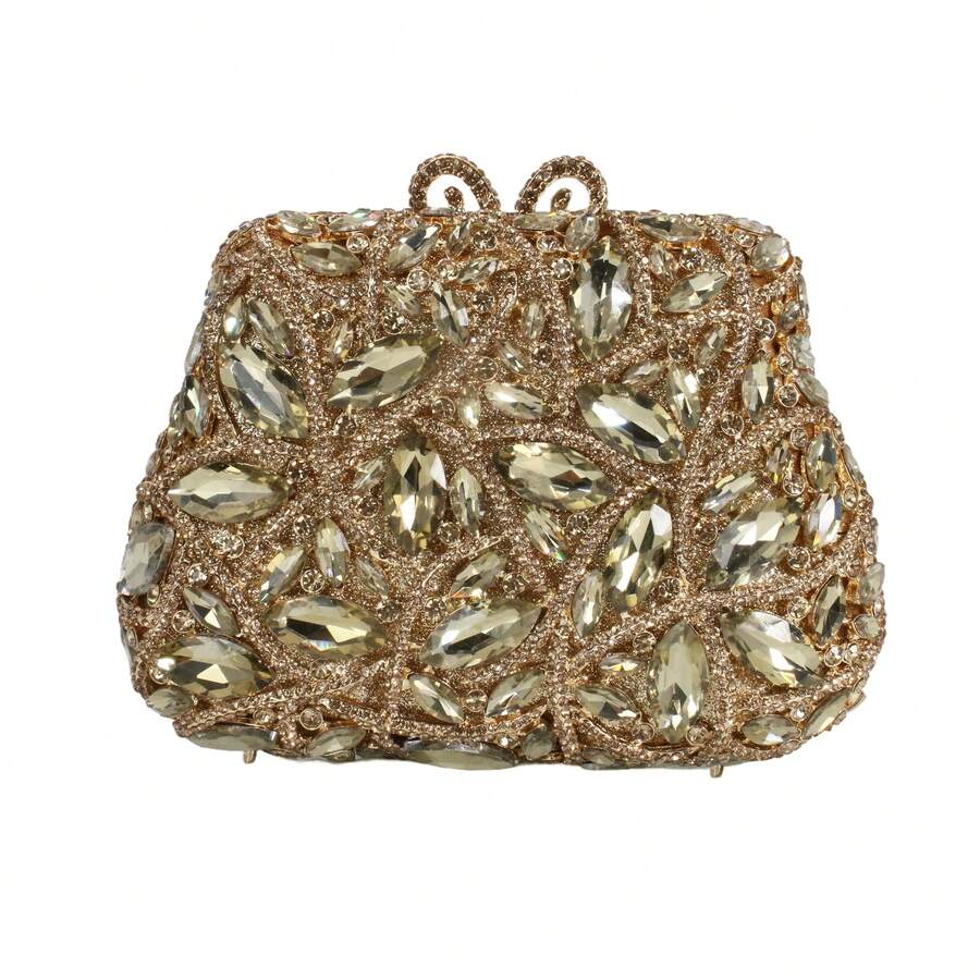 Crystal Evening Bag Clutch Diamond Women Wedding Party Purse Bridal Dinner Clutches Female Handbags Bag - 金色 - 查看 1