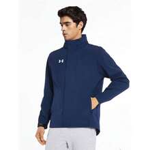 Under Armour Men's Breathable Casual Windproof Hooded Training Jacket, 21600409-408 - College Blue - View 1