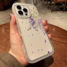 Funda para teléfono 1PC Teléfono Bling de Doble Cara, Parte Trasera Dura Suave a Prueba de Golpes, Multicapa, TPU + PC, Compatible con 16/15/14/13/12/11 Pro/Plus - transparente - Ver 4