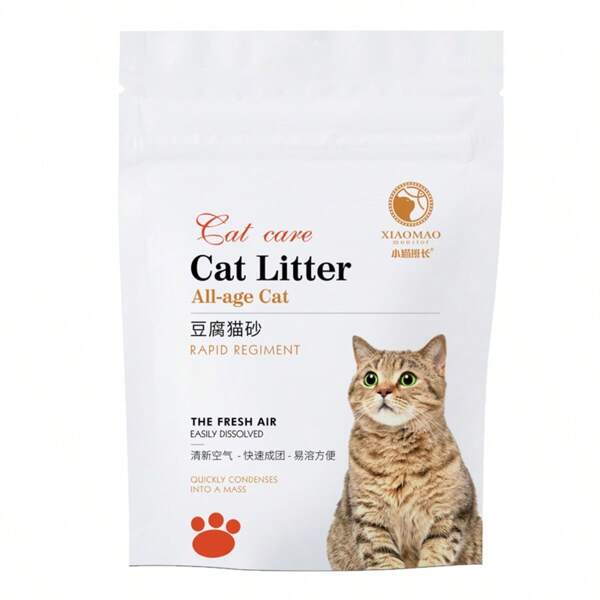 Mixed Cat Litter, Green Tea Clumping Bamboo Fiber Cat Litter, Large Bag, Deodorizing, Low Dust. Bulk Cross-Border Milk Fragrance Tofu Cat Litter, Deodorizing, Low Dust