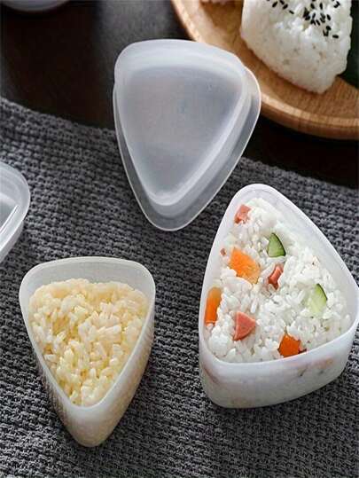 1/2pcs Sushi Mold - Creative Onigiri Mould, Portable Outdoor Sushi Bento Box, Picnic Lunch Box, Kitchen Tools, Kitchen Accessories