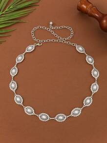 1 Piece Of New Summer Women's Fashion Decoration With Skirt, Suit Belt Inlaid With Faux Pearl Chain Waist Chain, Suitable For Women To Wear At Outings, Gatherings, And Dances