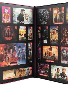 Netflix 1 pezzo Set regalo di figure da collezione ufficialmente concesso in licenza da Netflix, calendario dell'Avvento, ispirato ai programmi Netflix preferiti dai fan, un regalo unico per compleanni, anniversari o riunioni festive in famiglia e con gli amici